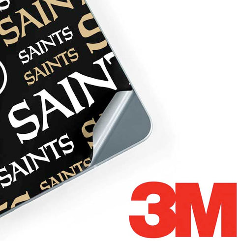NFL New Orleans Saints Black Blast Galaxy Book 12in Skin